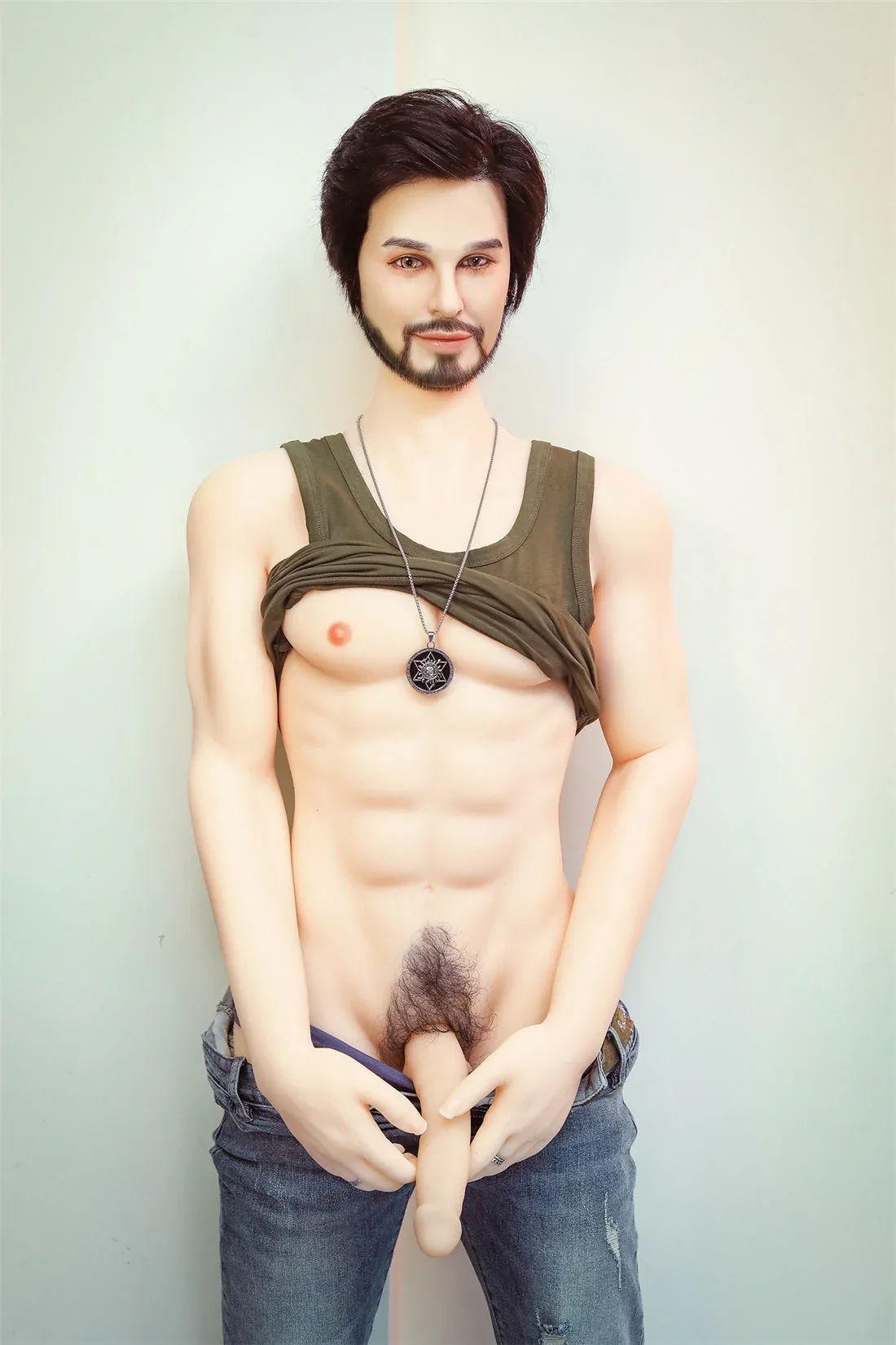 SY Doll | 5ft 4 (162cm) Enthusiastic Bearded Style Male Sex Doll - Mic view 6