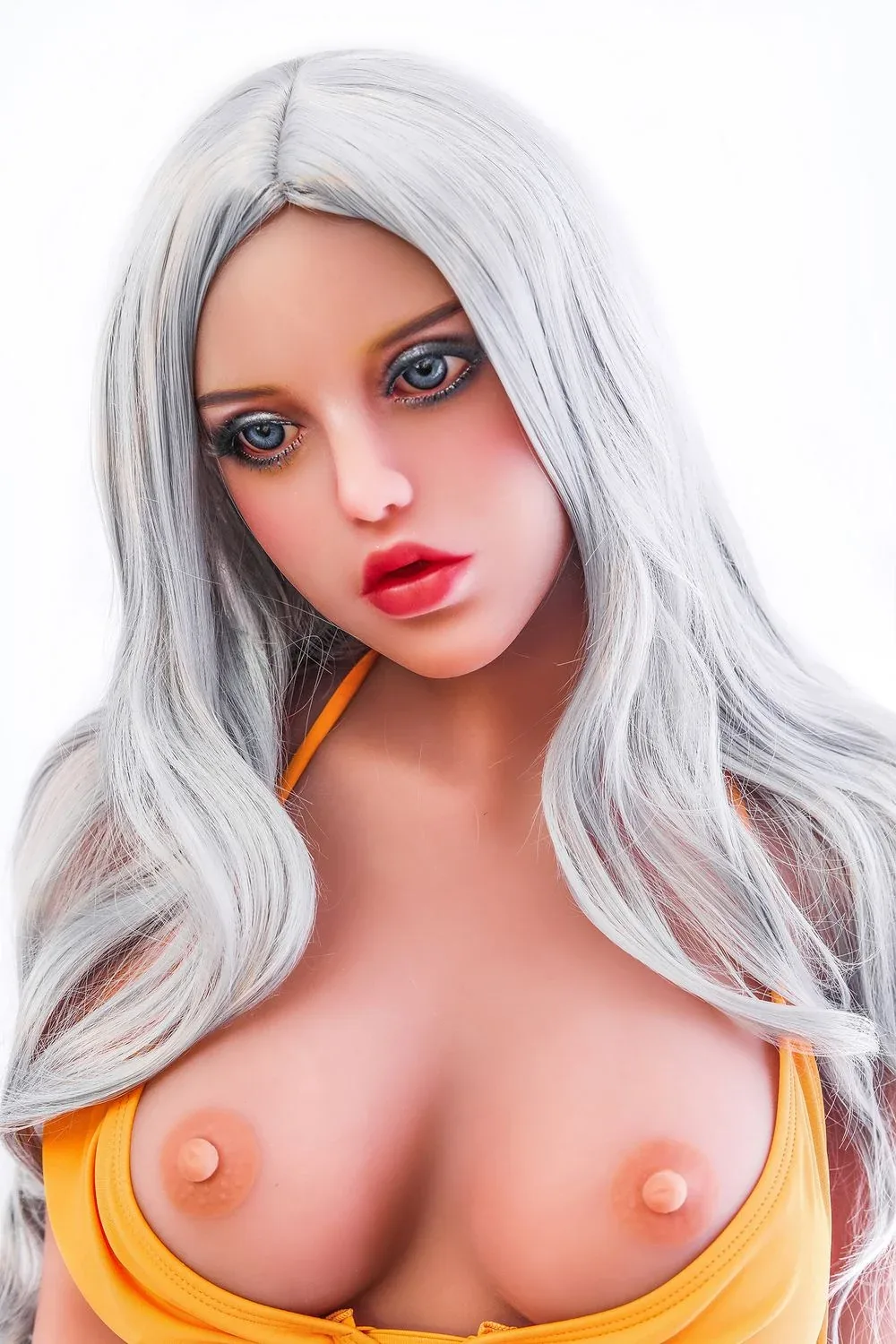 SY Doll | 150cm/4ft11 Small Breasts Long Silver Hair Lifelike TPE Sex view 4